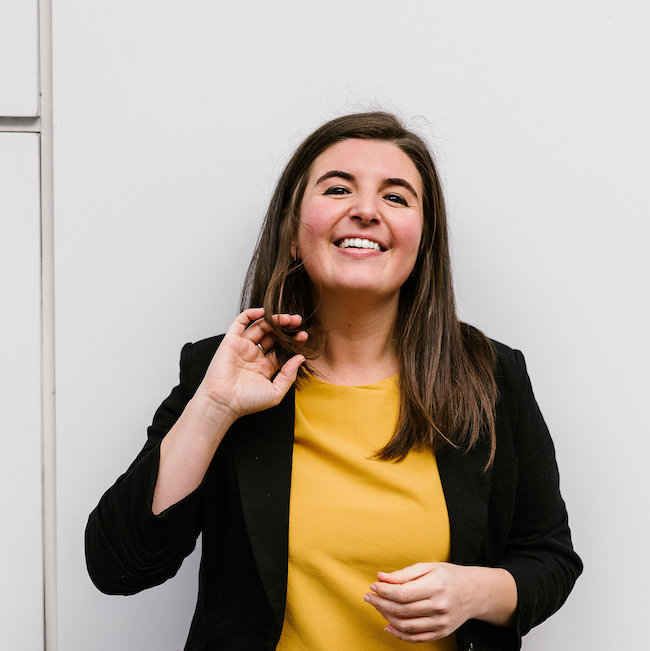 a picture of Megan smiling
